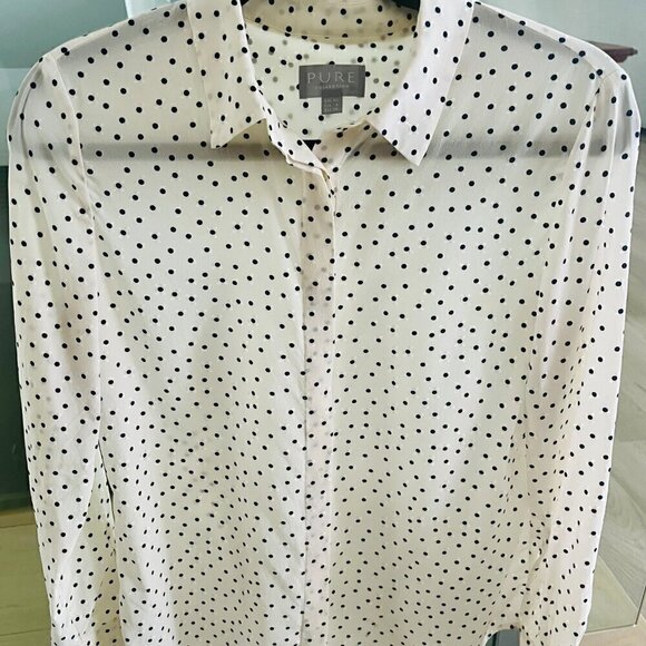 PURE COLLECTION 100% Silk Shirt Size 10 UK; Size  10 UK; 4US; 36 EU - Picture 9 of 11